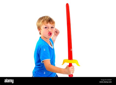 Child Boy Sword Hi Res Stock Photography And Images Alamy