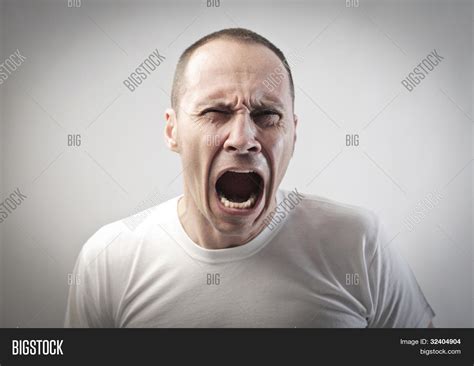 Angry Man Screaming Image And Photo Bigstock