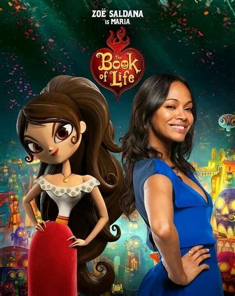 Zoe Saldana Voices Maria Posada In The Animated Mexican Movie The