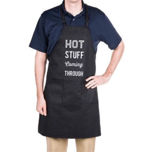 Hot Stuff Coming Through Apronfunny Apron For Chef Mom Etsy