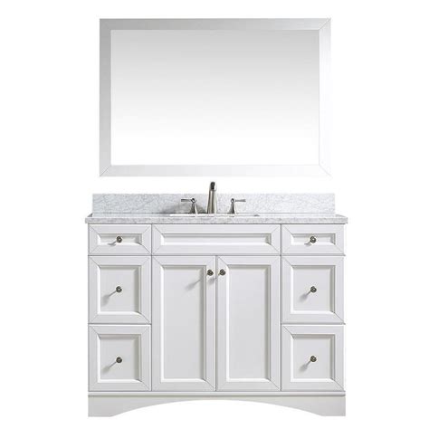 Casainc 48” White Bathroom Vanity With Single Under Mounted Sink