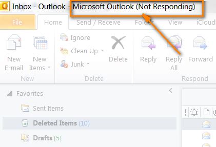 Outlook Not Responding Solutions For Hanging Freezing Crashing