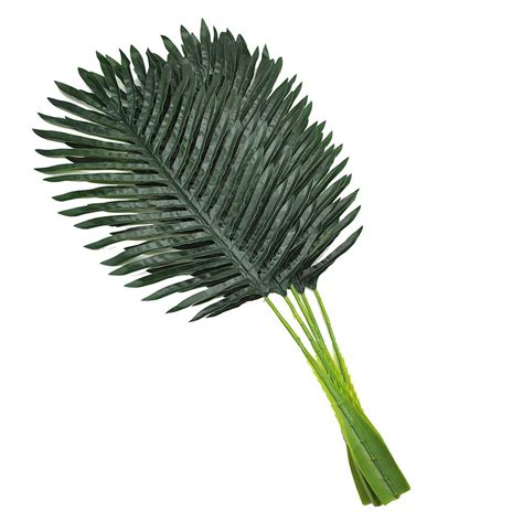 5 Pcs Faux Fake Large Tropical Palm Leaves Artificial Plants Imitation