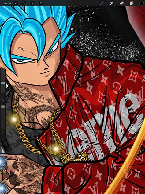 The fox attacked the village of konoha, so he is banished by other villages. GOKU IN SUPREME STUFF on Behance in 2020 | Dragon ball artwork, Gangsta anime, Dragon ball ...