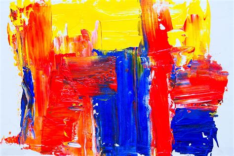 Abstracto Multicolor Abigarrado Pintura Lona Arte Moderno Arte