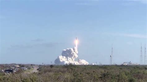 Falcon Heavy Launch From Playalinda Beach Youtube