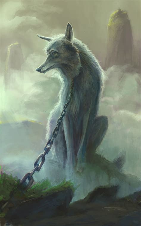 Artstation Fenrir The Mythic Norse Wolf