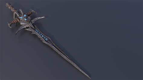 Frostmourne Sword Of Lich King Finished Projects Blender Artists
