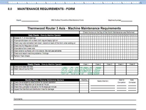 Format of maintenance work order request form: Download Predictive Maintenance Checklist | Gantt Chart ...