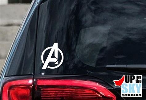 Avengers Logo Vinyl Decalbumper Sticker Marvel Comics Etsy