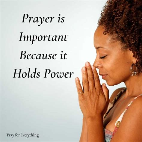 The Importance Of Prayer In Our Lives