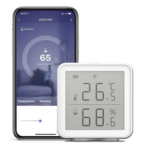 Tomshine Wifi Smart Temperature Humidity Sensor Compatible With 230ft