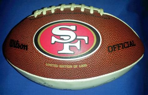 San Francisco 49ers 2010 Nfl Pro Bowl Wilson Football 1000 Limited