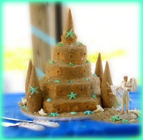 Sand Castle Wedding Cake — Other Mixed Shaped Wedding Cakes Castle Wedding Cake Cake Sand