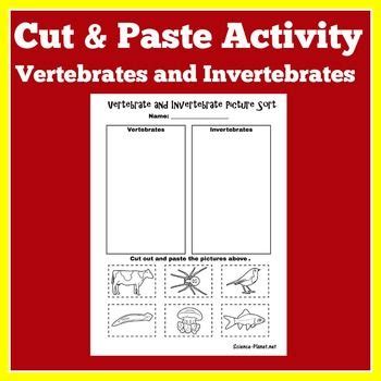 These science invertebrate worksheets are great for any classroom. Vertebrates and Invertebrates Worksheet | Vertebrates, invertebrates, Elementary science ...