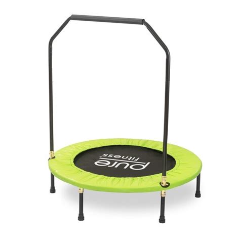 Pure Fitness 40 Inch Exercise Trampoline With Handrail Free Shipping