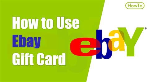A gift card can make any. How to use Ebay gift card - YouTube