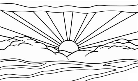 19 Sunset Coloring Pages Lavellejosi
