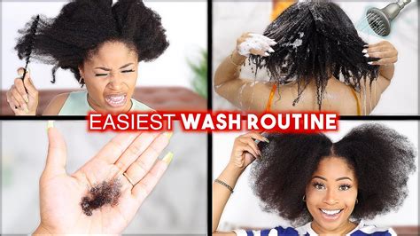 Easiest Wash Day Routine Ever No Tears Natural Hair Youtube