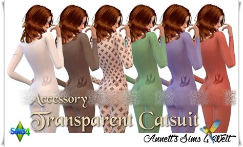 Annetts Sims 4 Welt Accessory Transparent Catsuits