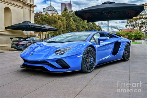 Blue Lamborghini Aventador Photograph By Stuart Row Pixels