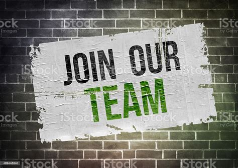 Join Our Team Poster Concept Stock Photo - Download Image Now - iStock