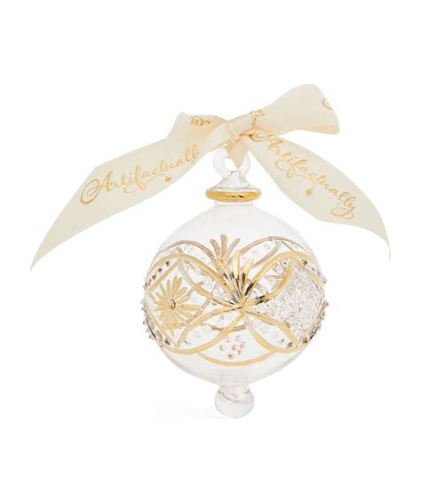 Artifactually Victorian Raised Star Bauble Harrods Ng