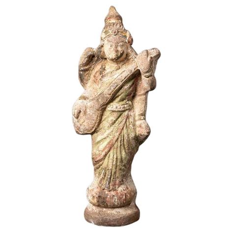 Deeply Carved Indian Ivory God Figure Saraswati For Sale At 1stdibs