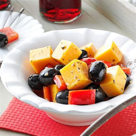 Marinated Cheese With Peppers And Olives Recipe How To Make It