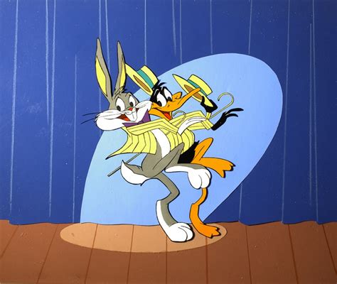 Merry Melodies Bugs Bunny Daffy Duck In Gil Chaya S Cartoons Celophane Comic Art Gallery Room