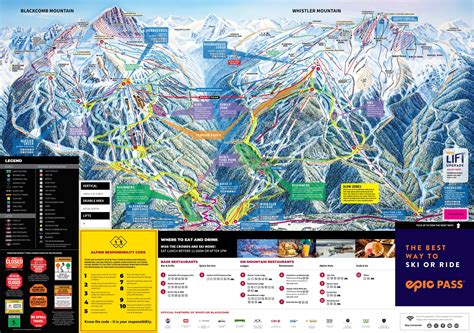 Whistler Blackcomb Ski Resort Piste Maps
