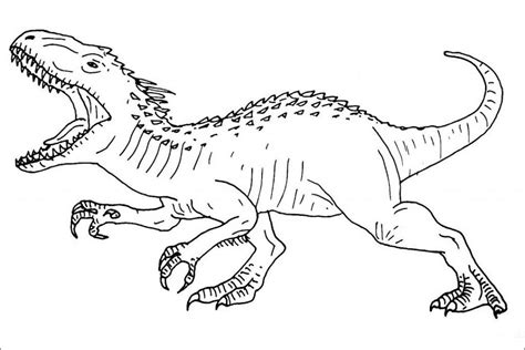 Jurassic World Dinosaurs Coloring Page Coloringbay