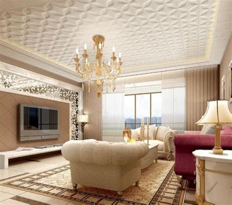 25 Elegant Ceiling Designs For Living Room Home And Gardening Ideas Home Design Decor