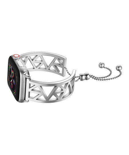 The newly released apple watch series 2 boasts a unique feature that allows users to check the time in a more subtle way, without distracting people nearby, via the digital crown. Posh Tech Silvertone Luna Bracelet Band for Apple Watch ...