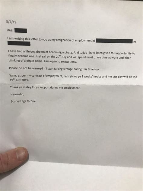 helped  work mate   resignation letter     didn