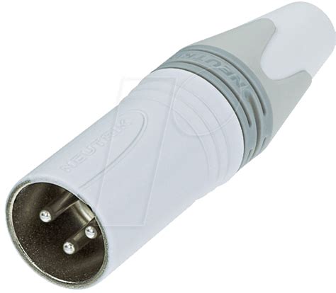 Neutrik Nc3mxx W Xlr Cable Connector 3 Pin Silver White At Reichelt