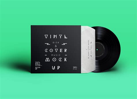 Free Vinyl Record Disc And Cover Packaging Mockup Psd Good Mockups