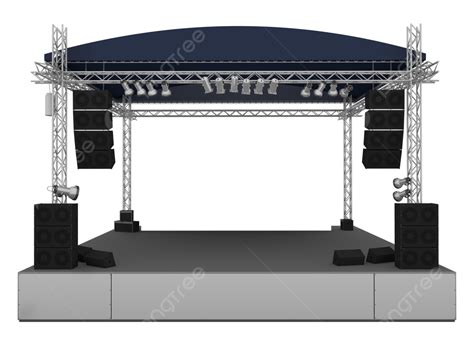 Stage Poster Live View Concert Show White Png Transparent Image And