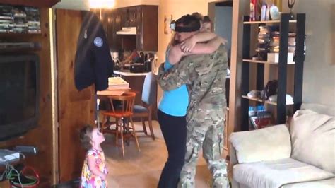 Soldier Surprises Wife Youtube