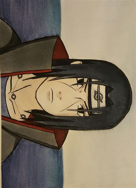 Itachi Watercolor Itachi Naruto Uchiha Akatsuki Itachi Uchiwa