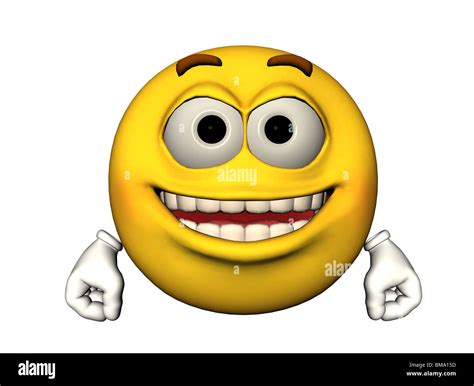 3d Illustration Of A Happy Emoticon Stock Photo Alamy
