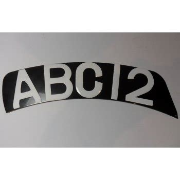 BSA Curved Front Vintage Motorcycle Number Plate With Your ...
