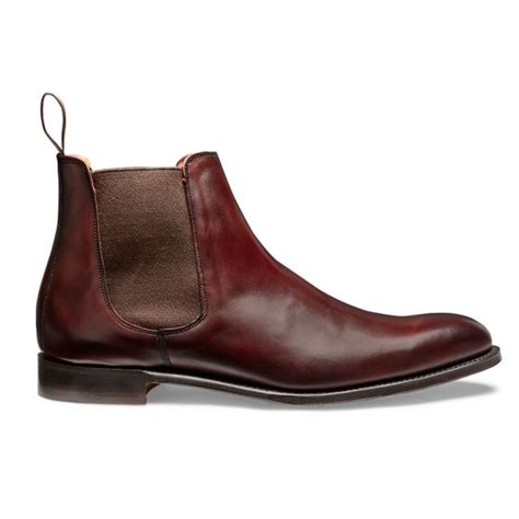 Cheaney Threadneedle Mens Burgundy Chelsea Boot Made In England