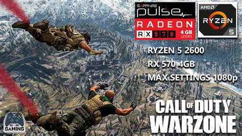 Call Of Duty Warzone Rx 570 4gb Ryzen 5 2600 Max Settings Youtube
