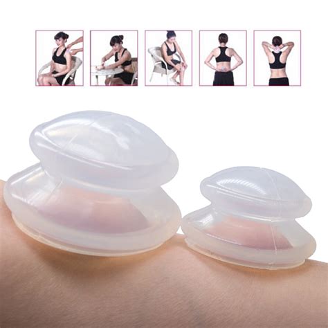 2 Pcsset Chinese Cupping Therapy Sets Silicone Cups Massage Cupping