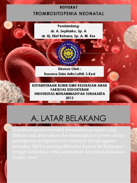 Buku Protokol Kesehatan Pdf-Trombositopenia Neonatal Refferat