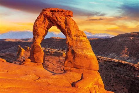 Arches National Park Delicate Arch In Utah Usa Stock Photo Image Of