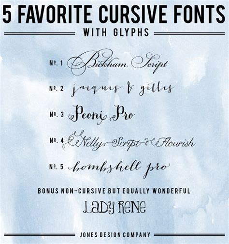 Cursive Fonts These Are Expensive But So Pretty Fonts Pinterest
