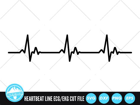 Ekg Heartbeat Svg Ecg Clipart Ekg Clipart Heartbeat Svg Etsy The Best