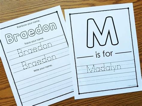 Editable Names Activities For Kindergarten And Preschool Preschool